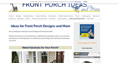 Desktop Screenshot of front-porch-ideas-and-more.com