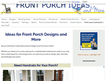 Tablet Screenshot of front-porch-ideas-and-more.com